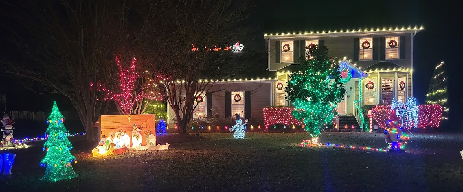 Christmas lights in Wilmington, NC
